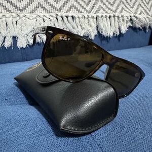 Ray-Ban Dark Brown Sunglasses with Black Case